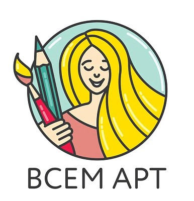 Логотип Онлайн-школа «Всем арт»