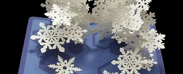 Новогодний сундучок сюрпризов и открытки в технике поп-ап