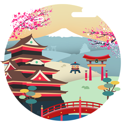 Логотип Онлайн-школа японского языка «Икигаи»