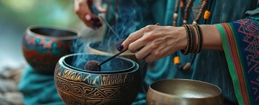 Балансировка поля человека одной тибетской чашей