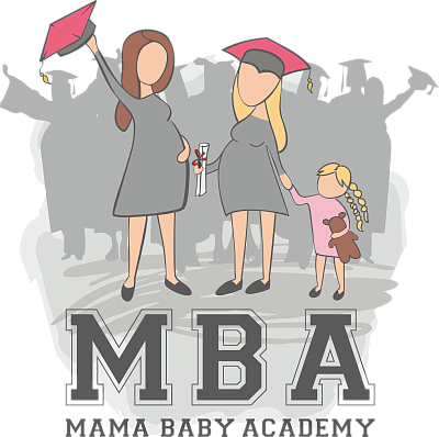 Логотип Академия для будущих и состоявшихся мам Mama Baby Academy