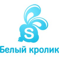 Логотип Языковая школа «Белый кролик»