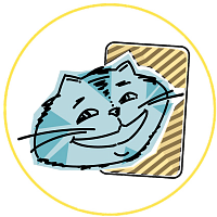 Логотип Онлайн-школа метафорических карт «Чеширский Кот»