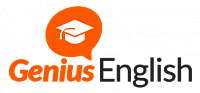 Логотип Школа английского языка Genius English