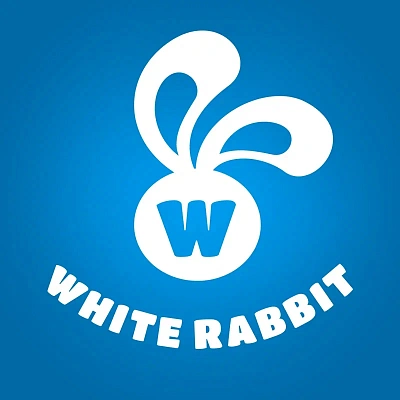 Логотип Языковая школа «Белый кролик»