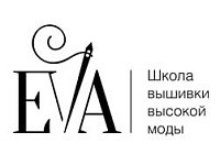 Логотип Школа вышивки высокой моды E.VA